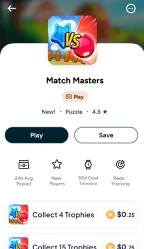 Games you can play in the Benjamin app