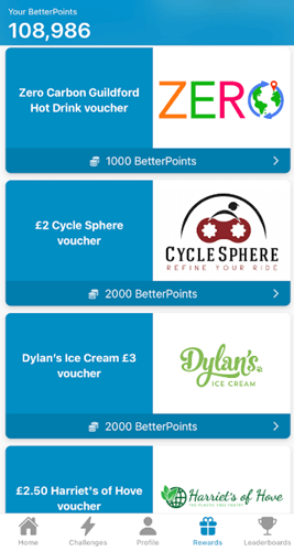 BetterPoints rewards