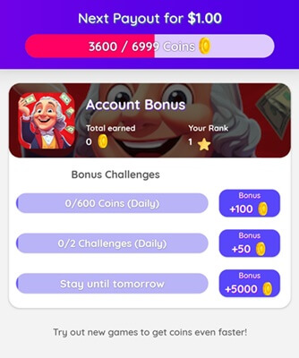 Cash Buddy bonus challenges