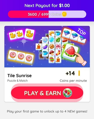 Featured games on Cash Buddy