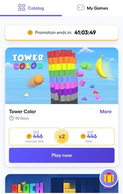 Playtime games on Cash Runner