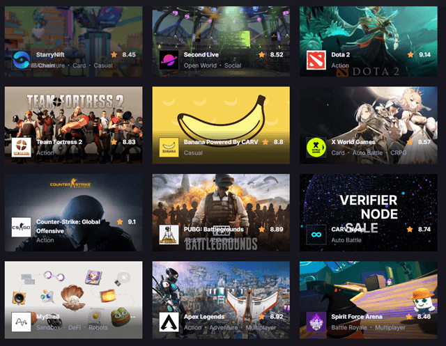 Games on CARV Play