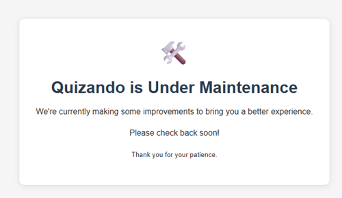 quizando update