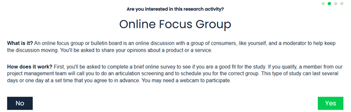 Thrifty Pig online focus groups