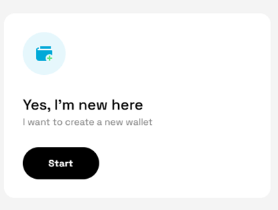 Creating a new Swash wallet