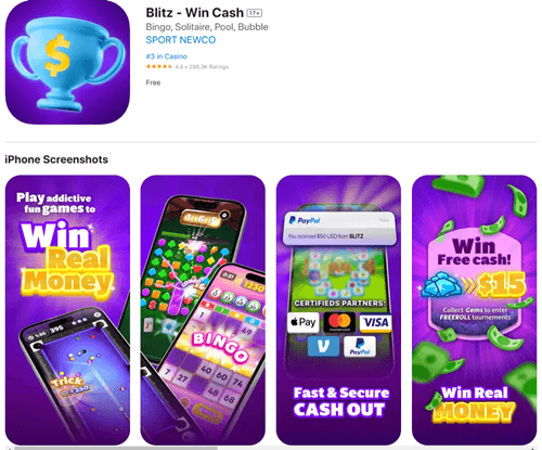 Blitz app for iOS and Samsung