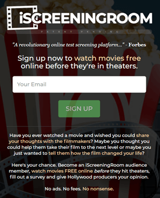 How to join iScreeningRoom with your email and mobile number
