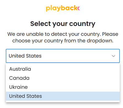 Playback Rewards is available in four countries