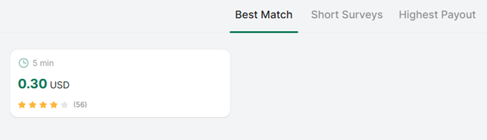 Paid surveys on TopSurveys