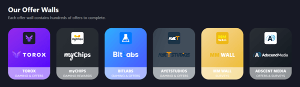 Offerwalls on Gametrophy