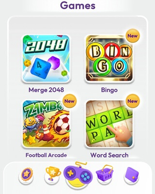 Playing games on Jeton