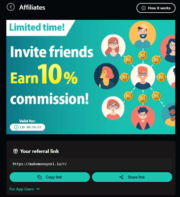 MakeMoneyOnline referral program