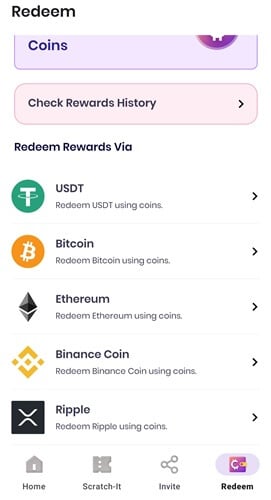 mCrypto payout options
