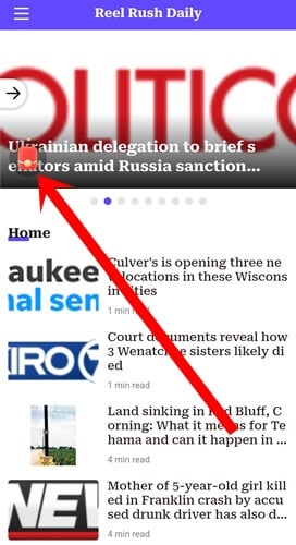 Reading news on Gold Town