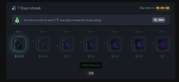 Gemsloot daily bonuses