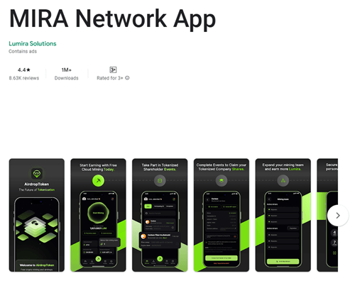 The Mira Network app for Android