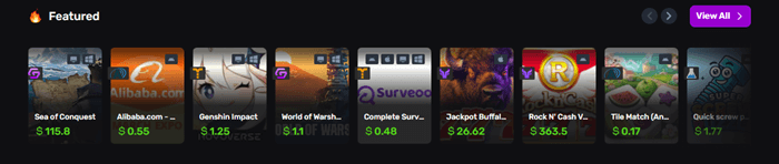 Featured games on Gemsloot