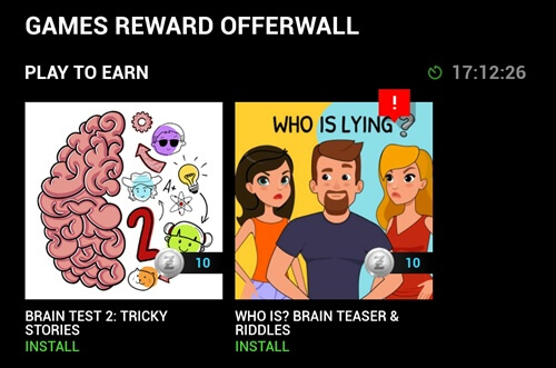 Razer Cortex Games Play to Earn section