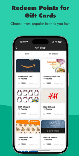 THX gift card rewards