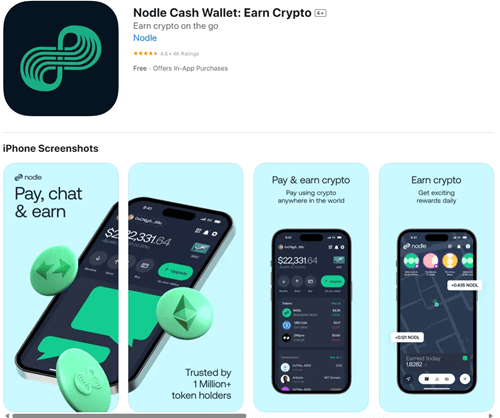 Nodle Cash app for Android and iOS