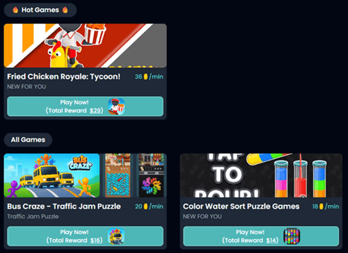 Games on Tester Buddy