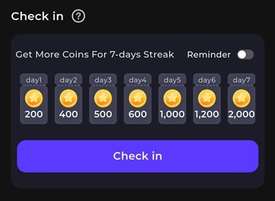 NiceDrama daily check-in