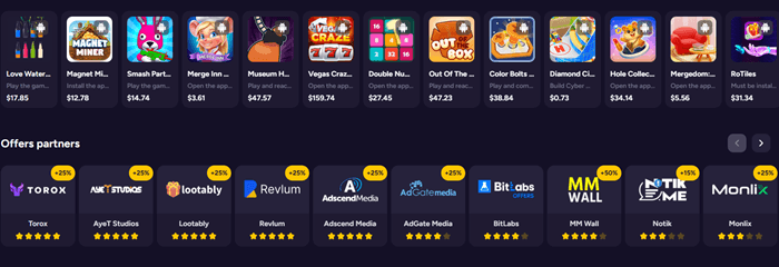 Paid offers on WeCash