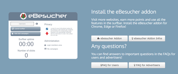 eBesucher suggests installing its browser add-on