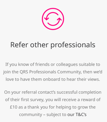 QRS Research Panel referral program