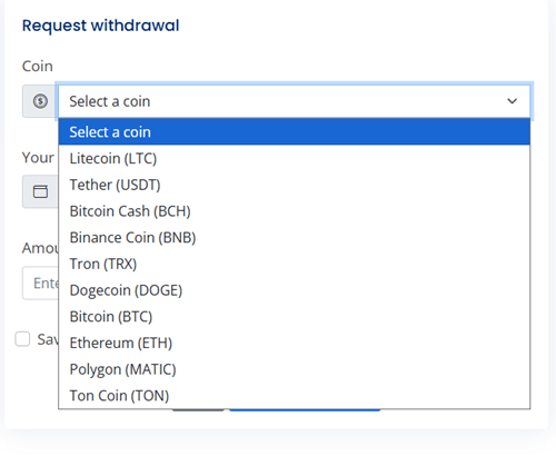 AdEasly withdrawal options