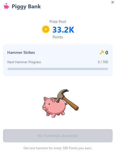 RewardsXXL piggy bank