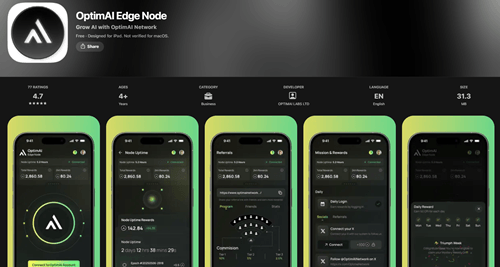 OptimAI Edge Node app