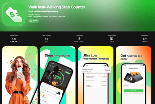 WalkTask app for Android and iOS