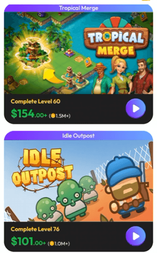 Playing games on Richie Games