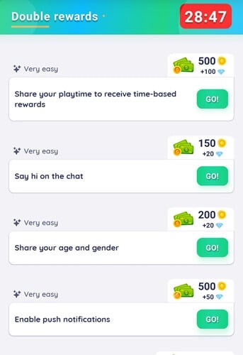 PlayMAX daily bonus tasks