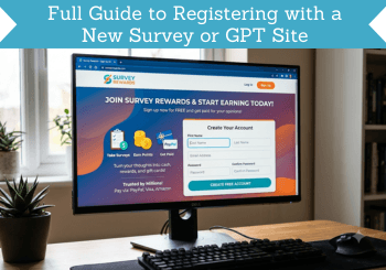 full guide to registering with a new survey or gpt site header