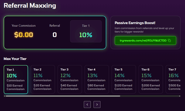 Try Rewards referral program